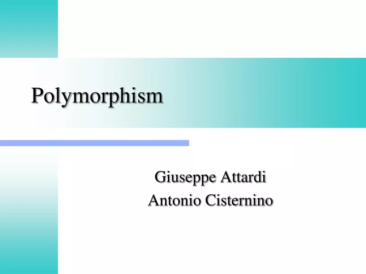 polymorphism