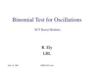 Binomial Test for Oscillations