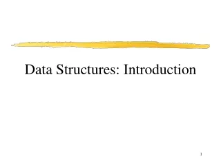 Data Structures: Introduction