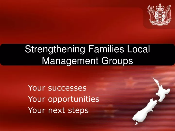 strengthening families local management groups