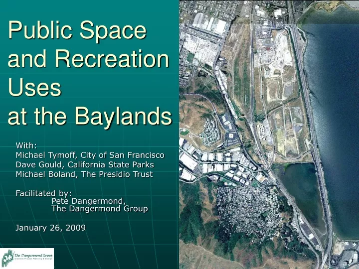 public space and recreation uses at the baylands