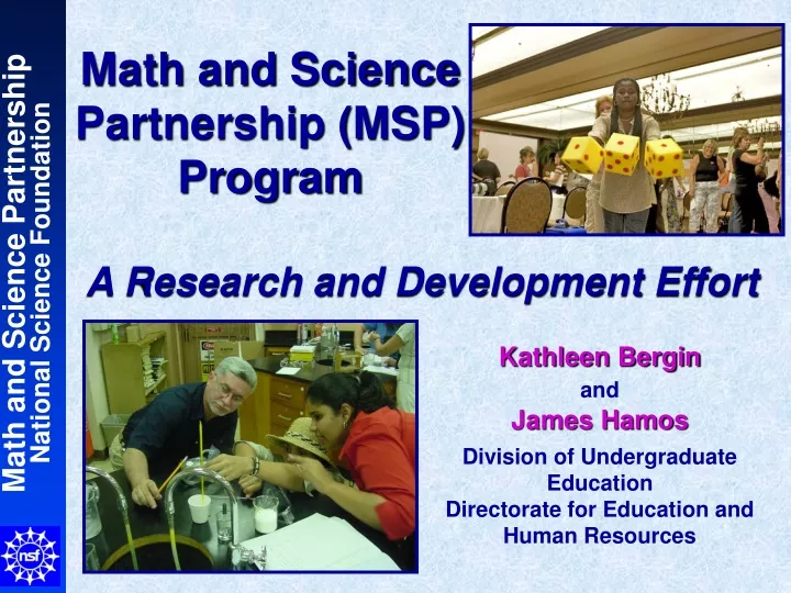 math and science partnership msp program