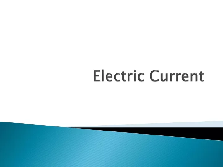 electric current