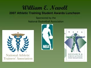 William E. Newell 2007 Athletic Training Student Awards Luncheon