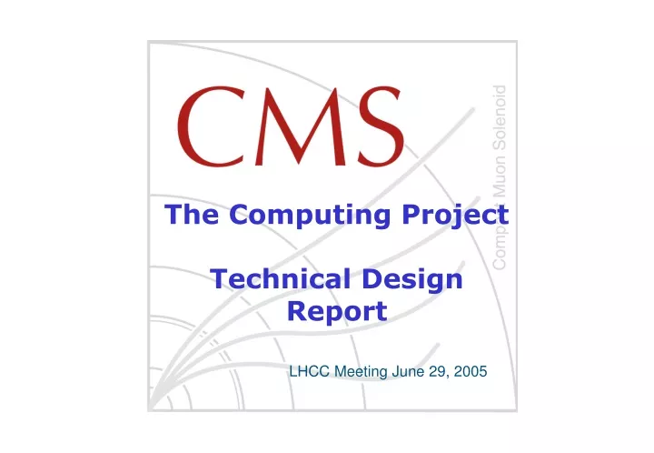 the computing project technical design report