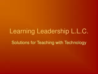Learning Leadership L.L.C.