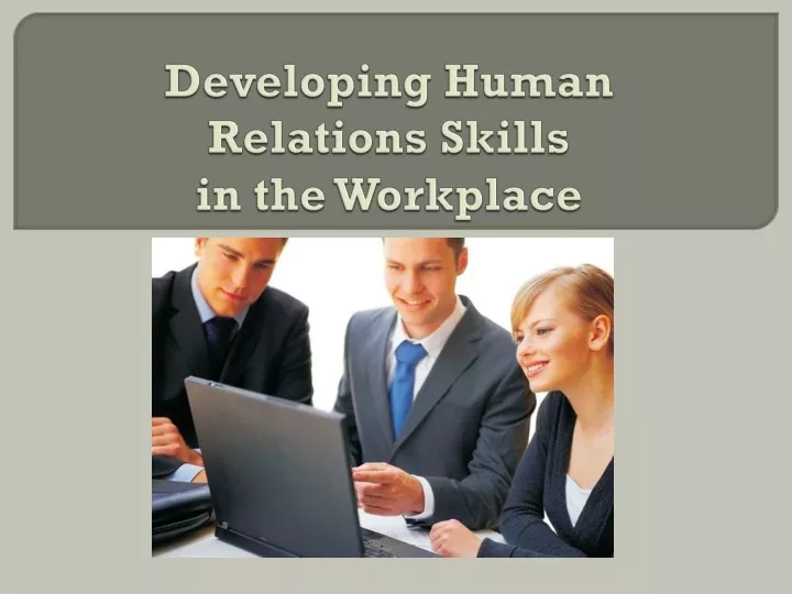 human relations skills