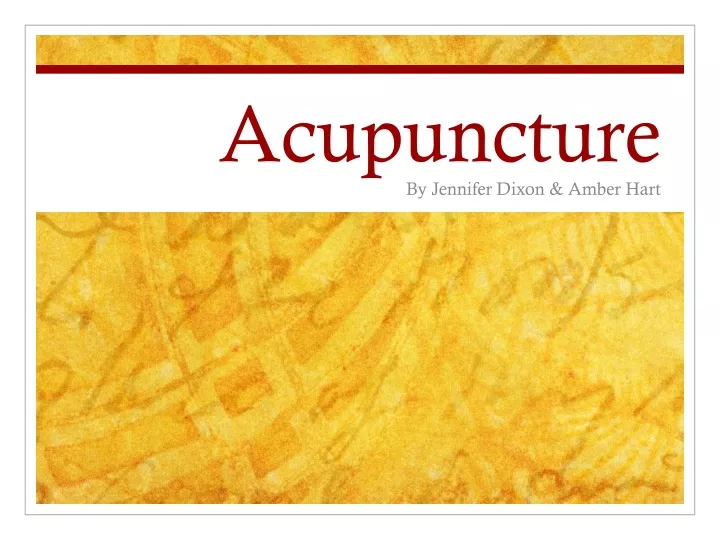 acupuncture