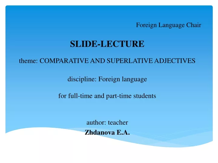 foreign language chair slide lecture theme