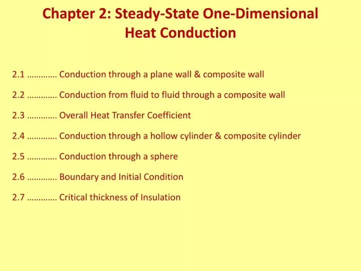 chapter 2 steady state one dimensional heat conduction