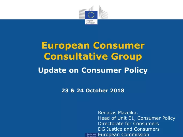 european consumer consultative group