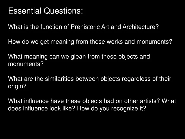 essential questions what is the function