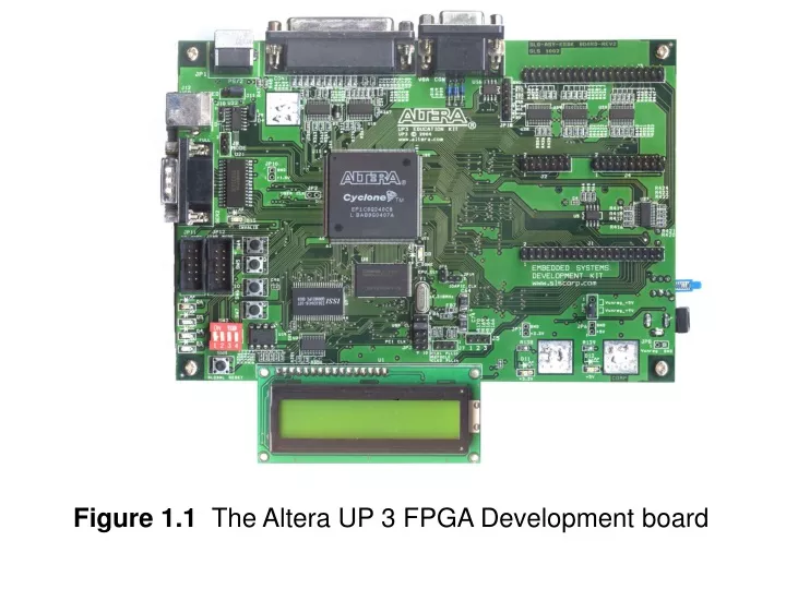 figure 1 1 the altera up 3 fpga development board