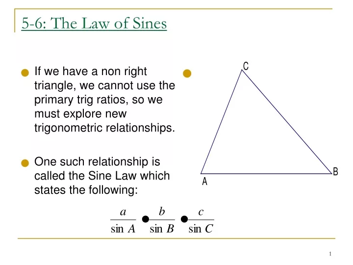 5 6 the law of sines