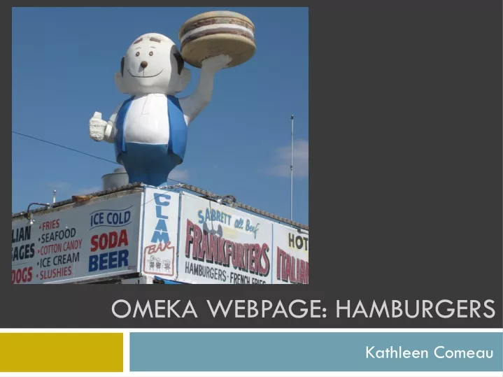 omeka webpage hamburgers