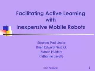 Facilitating Active Learning  with  Inexpensive Mobile Robots