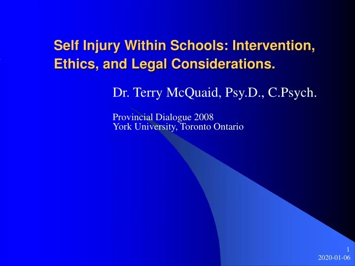 self injury within schools intervention ethics and legal considerations