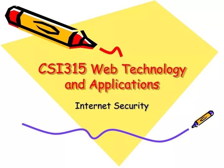 csi315 web technology and applications