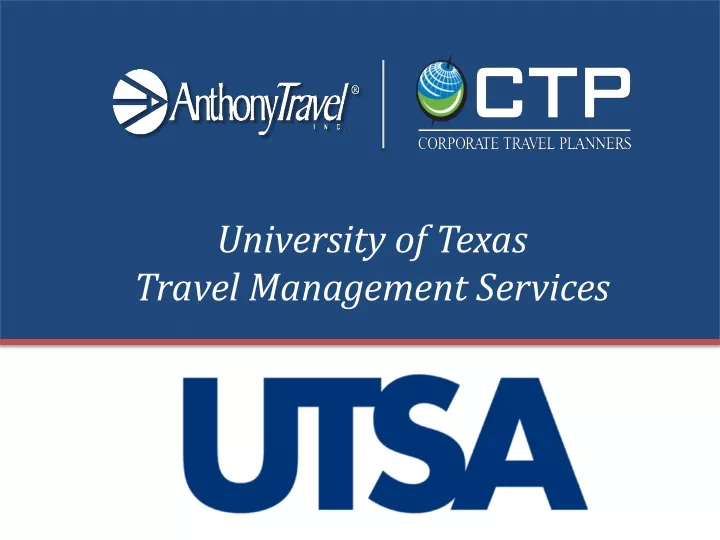 university of texas travel management services
