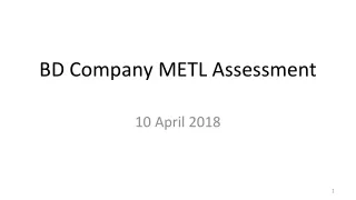 BD Company METL Assessment