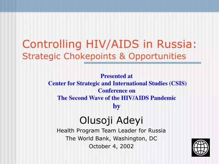 controlling hiv aids in russia strategic chokepoints opportunities