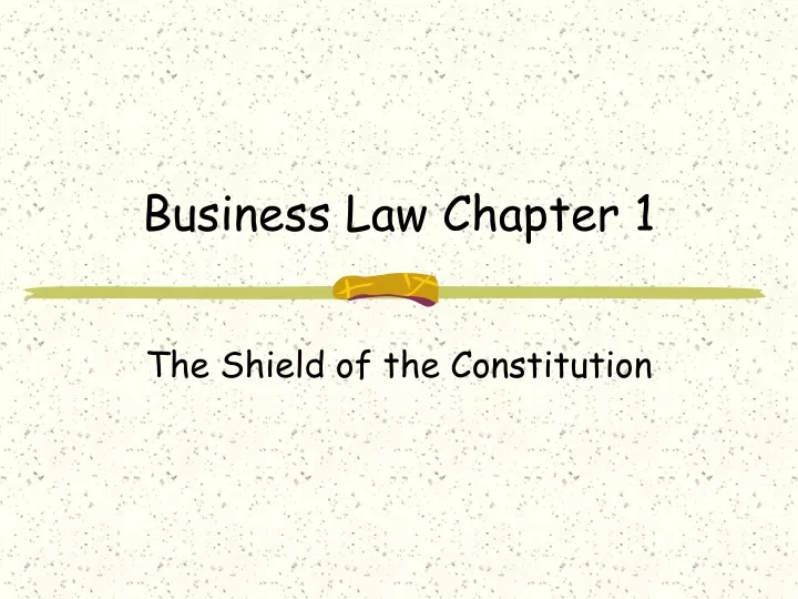 business law chapter 1