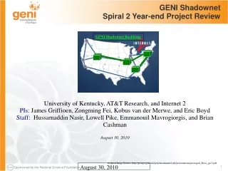 GENI Shadownet Spiral 2 Year-end Project Review