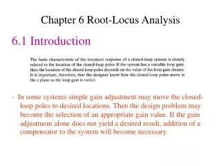 Chapter 6 Root-Locus Analysis