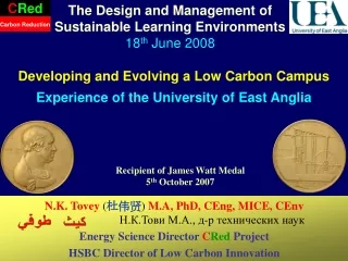 Developing and Evolving a Low Carbon Campus Experience of the University of East Anglia