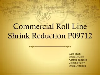 Commercial Roll Line Shrink Reduction P09712