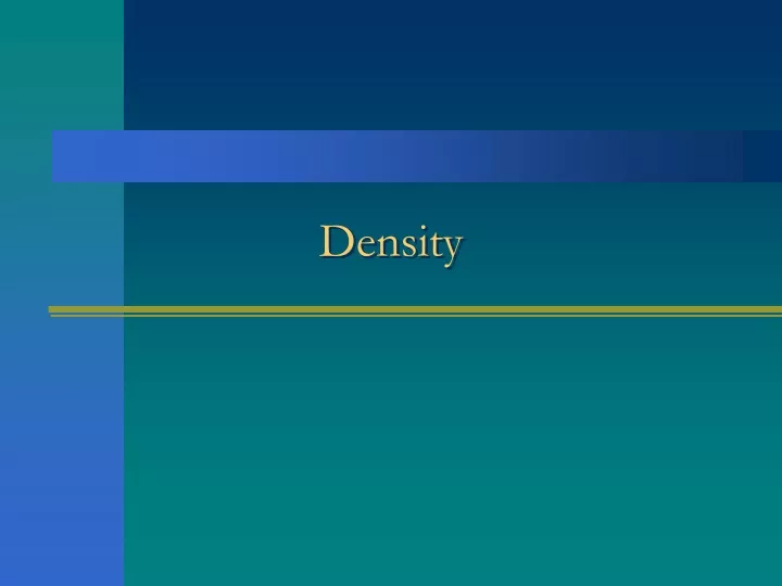 density