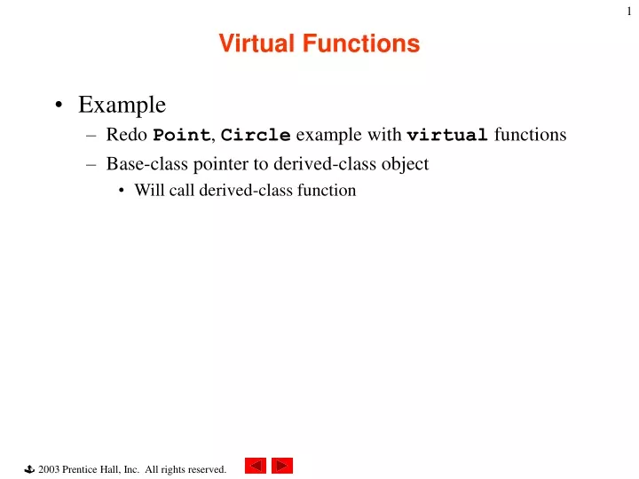 virtual functions