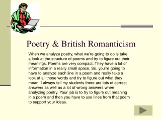 Poetry &amp; British Romanticism