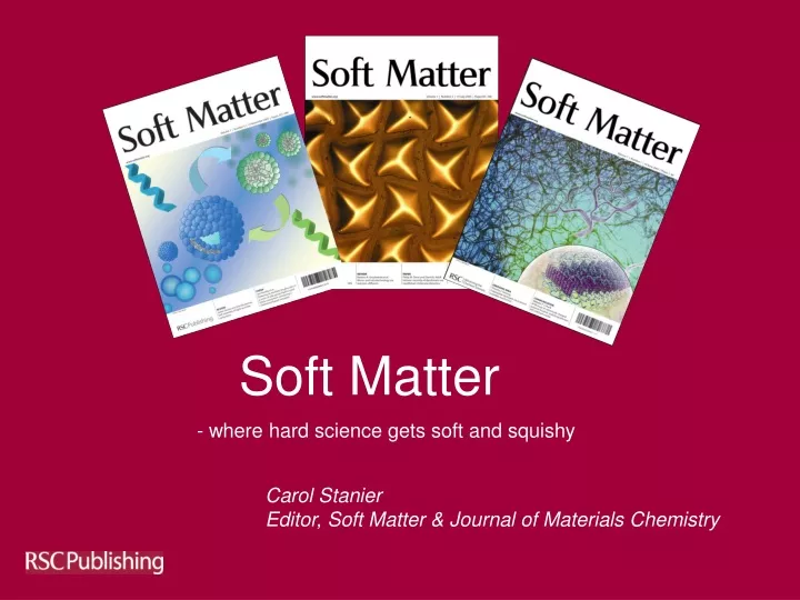 soft matter