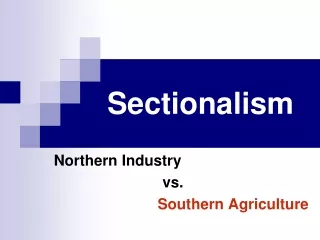 Sectionalism