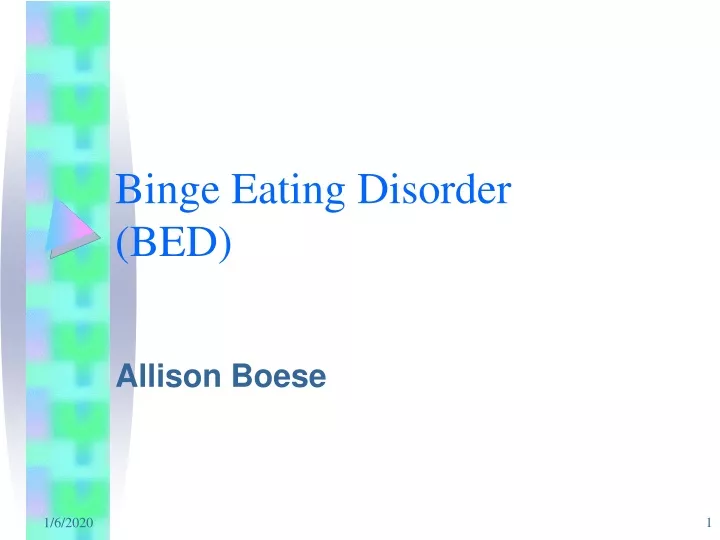 binge eating disorder bed