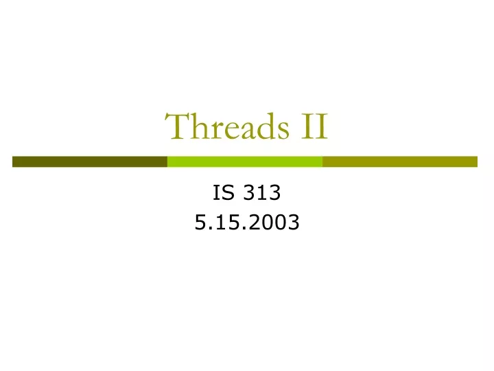 threads ii