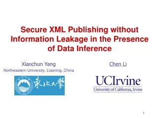 Secure XML Publishing without Information Leakage in the Presence of Data Inference