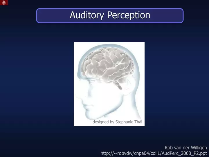 auditory perception