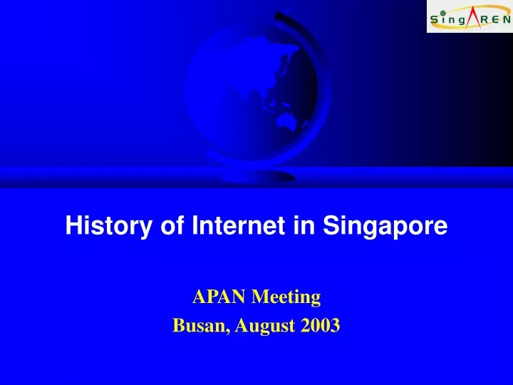 history of internet in singapore