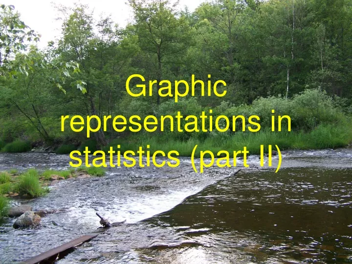 graphic representations in statistics part ii