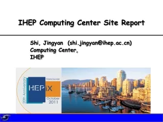 IHEP Computing Center Site Report