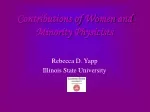 Contributions of Women and Minority Physicists