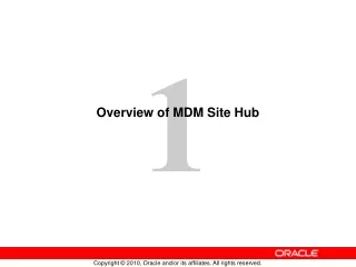 Overview of MDM Site Hub