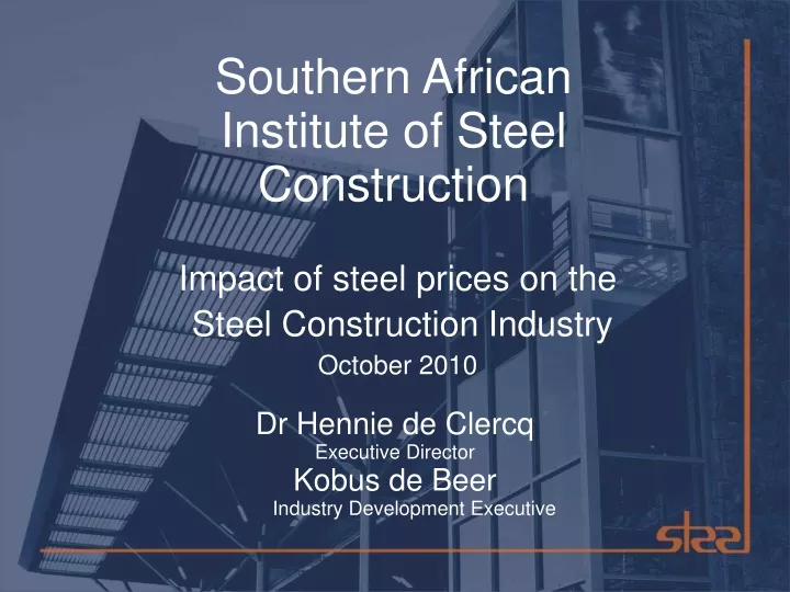 southern african institute of steel construction