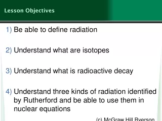 Lesson Objectives