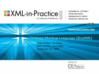 Strategy Markup Language (StratML)