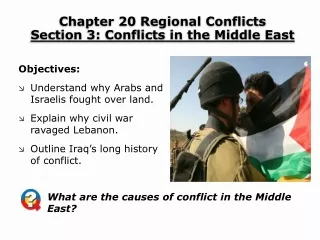 Chapter 20 Regional Conflicts Section 3: Conflicts in the Middle East