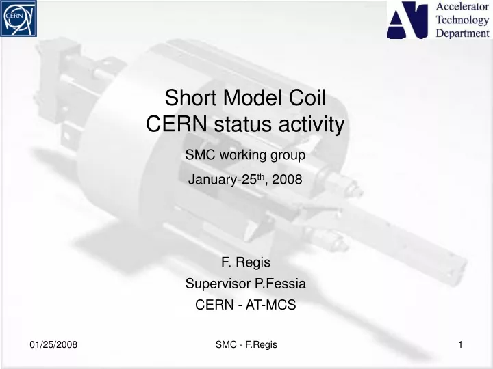 short model coil cern status activity