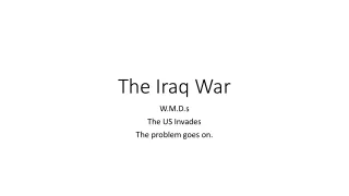 The Iraq War